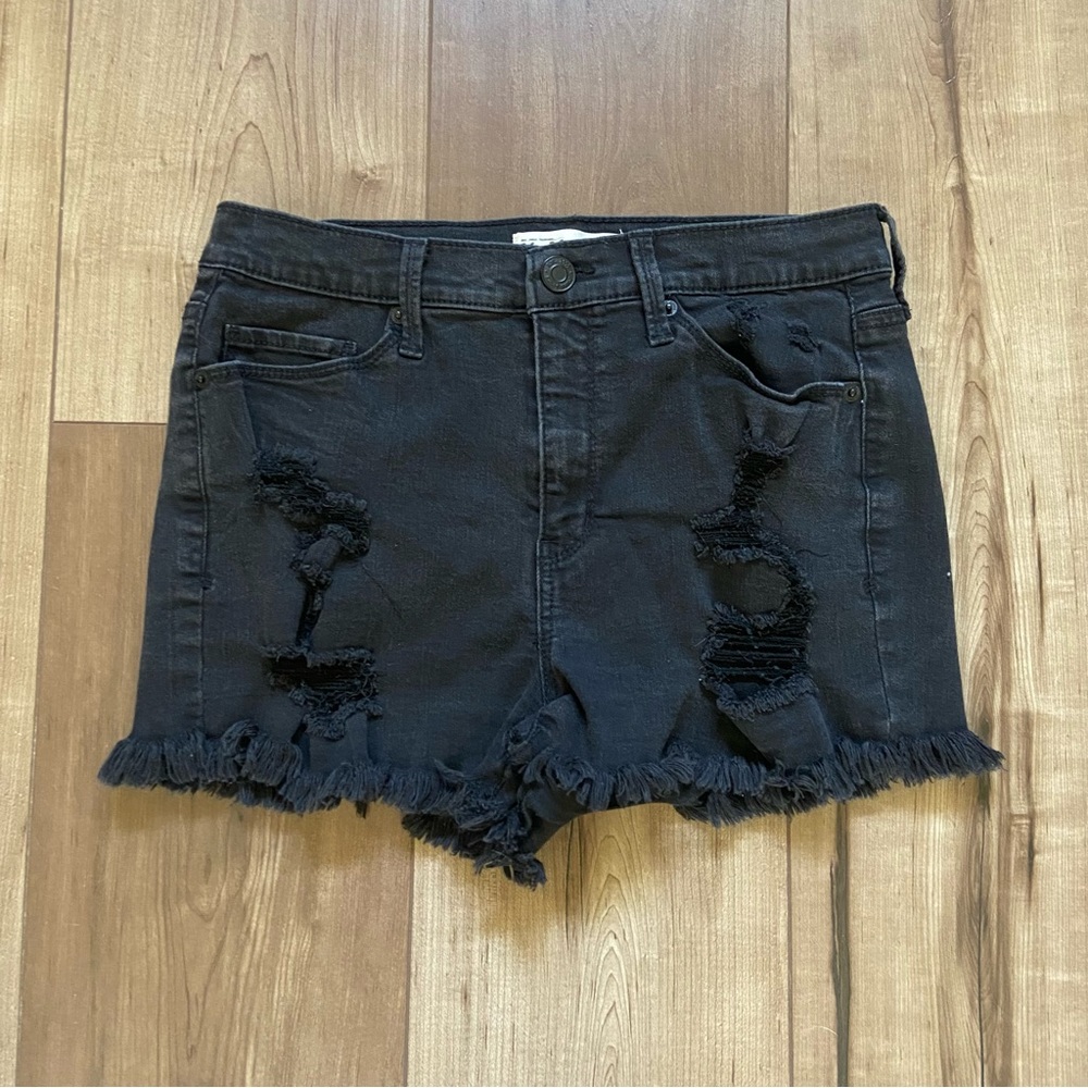 Mudd FLX Stretch High-Rise Shortie - Black